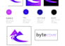 design modern tech startup logo , brand identity style guide